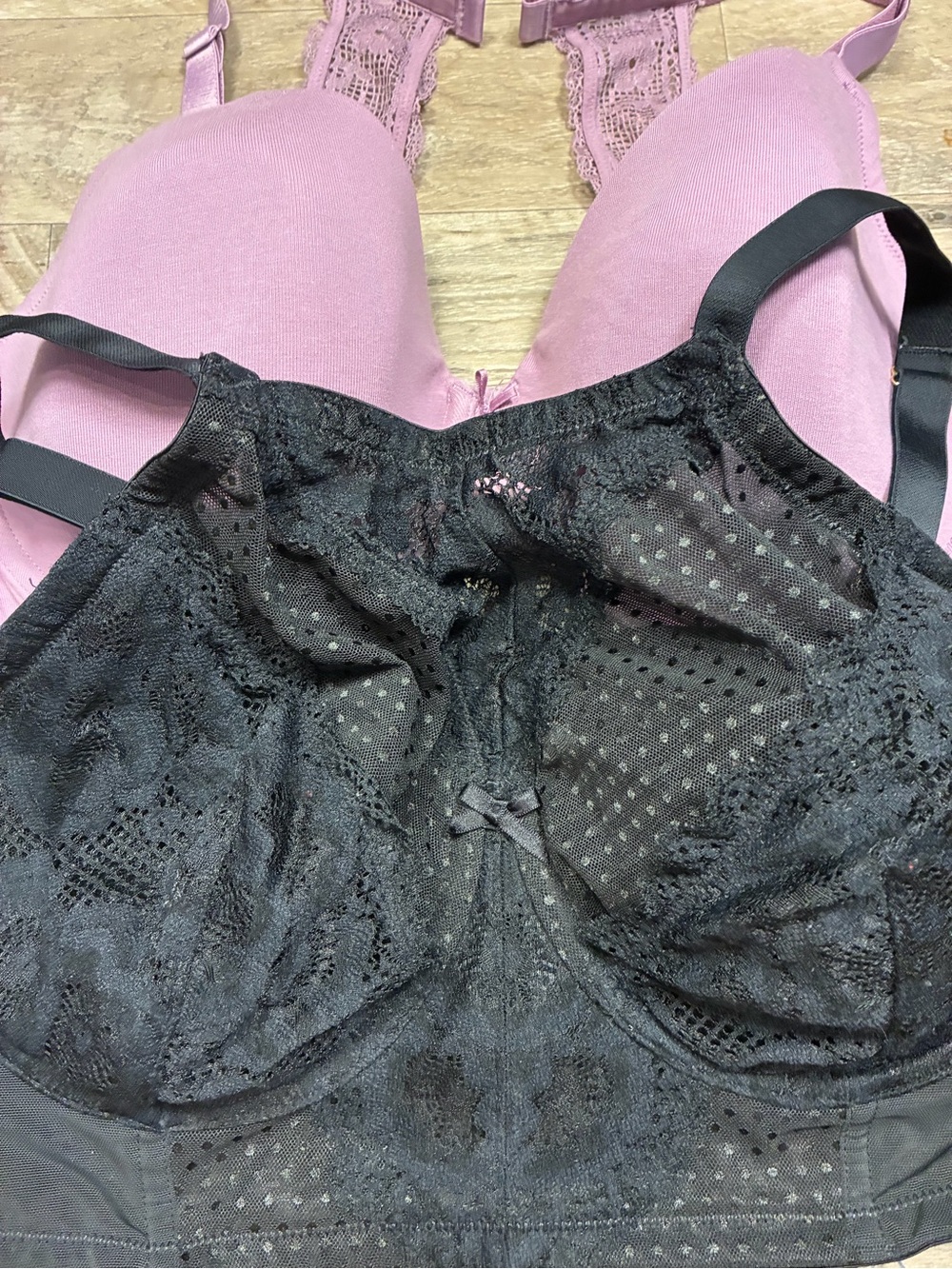 Cacique 2 Underwired Bras T Shirt Lightly Lined Lace Balconette - Picture 4 of 13